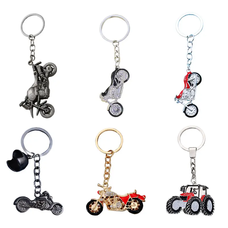 Funny Enamel Motorcycle keychain NEW Cool Motor Scooter Motorcycle Key Ring 3D Accessories for Boyfriend Student Gift