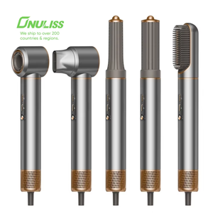 Nuevo producto, juego de secador de pelo multifuncional sin hojas para el hogar, plancha y rizador de cinco piezas de iones negativos - Product Image 5