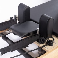 LUMINE Reformer de Pilates compact et pliable en bois d'érable avec roues, machine multifonctionnelle pour le fitness à domicile, gain de place, musculation
