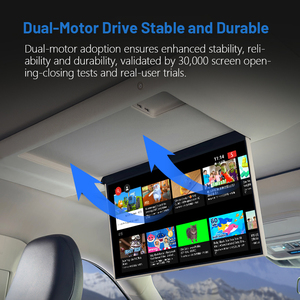 เครื่องเสียงรถยนต์ที่สามารถใช้งานได้กับ CarPlay และ Android Auto <span class=keywords><strong>Ford</strong></span> Explorer จอแสดงผลบันเทิงที่นั่งด้านหลังรองรับ USB และสื่อ - Product Image 4