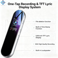 Enregistreur vocal numérique Q53 avec haut-parleur intégré, écran TFT 0,96 pouces, affichage des paroles, utilisation pour les réunions, lecteur MP3