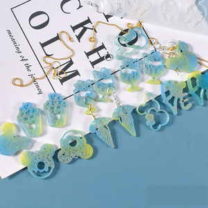 Moule de boucles d'oreilles en résine époxy, pour bricolage, pendentifs, collier, pendentif, moule en Silicone, fabrication artisanale, dm361 - Product Image 5