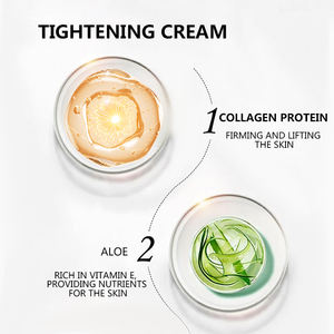 Crème raffermissante pour le cou, blanchissante, apaisante, au collagène, au ginseng et au rétinol biologique, en gros, marque privée, OEM, pour tous les types de peau - Product Image 5