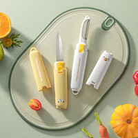 Huismerk Ecologisch Plastic Schilmesje Creatief Dubbelzijdig Multifunctioneel Schilmesje 2-in-1