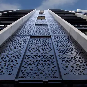 New Trends Exterior Decorative Perforated Architectura Metal Aluminum Facade Wall Cladding Systems Composite Panels