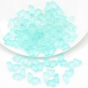 Zhubi <span class=keywords><strong>Magic</strong></span> Couleurs Papillon Perles De Verre 8X15MM Coloré Cristal Pendentif Papillon Perles Pour DIY À La Main Boucles D'oreilles Artisanat - Product Image 5