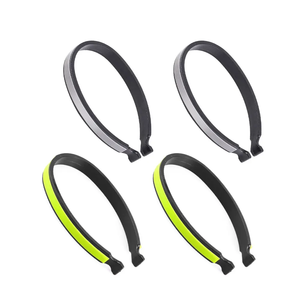 2PCS Bicycle Reflective Trouser <b>Clip</b> Cycling Gear Trouser Carabiner Safe Driving Reflective Warning Sticker Outdoor Seat Belt - Product Image 5