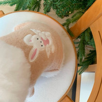 Pull-over pour animaux de compagnie motif lapin de dessin animé mignon, vêtements chauds pour animaux de compagnie automne-hiver, pull doux et confortable pour chiot, pour la promenade quotidienne et les fêtes