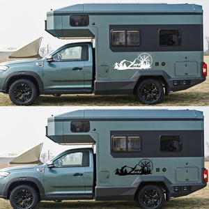 Juego de pegatinas de coche de aventurero de montaña, gráficos de brújula, SUV, Camper de campo traviesa, diseño DIY, decoración de estilo de carrocería de vinilo - Product Image 6