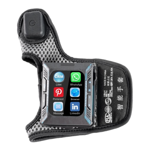 Portable Data Visible Android 10 PDA Handheld QR Code Reader  WIFI Wearable Rugged Inventory Barcode Scanner