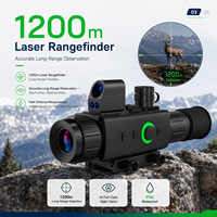 Lunette de vision nocturne numérique extérieure Sensvision AI Full Color 1200m 1080P 60fps 4-32X Zoom IP66 étanche en alliage d'aluminium pour la chasse