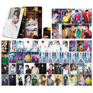 KPOP <span class=keywords><strong>Jungkook</strong></span> Taehyung <span class=keywords><strong>J</strong></span>-<span class=keywords><strong>Hope</strong></span> PERMISSION DANCE 55 Piezas/caja Fototarjetas de Papel Jimin Suga Jin Regalo para Fans Coleccionistas - Product Image 1