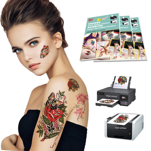 Tatuaggi Temporanei Sexy per Corpo, Braccia, Sopracciglia, Rosa, Lupo, Impermeabili, Bianchi, Senza Pellicola, Adesivi 3D per Viso, Personalizzabili - Product Image 1