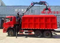 Camion grue à grappin pour ferraille d'acier 6x4 20 tonnes, idéal pour la gestion des déchets et le chargement de bois – Approvisionnement direct usine