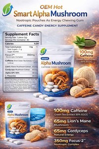OEM Sachets Nootropiques Alpha Mushroom Intelligents Populaires, sous forme de Bonbons Gélifiés Énergisants et de Soutien Immunitaire - Product Image 3
