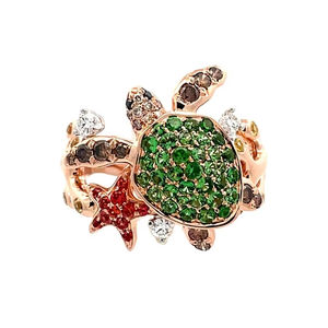 แหวนสแตนเลสชุบทอง 18K ไม่ลอก ดีไซน์เฉพาะ ประดับเพชรซิคอน แหวนผู้หญิง ขายส่ง - Product Image 1