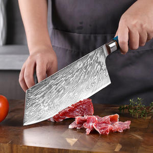 Ensemble <span class=keywords><strong>de</strong></span> couteaux <span class=keywords><strong>de</strong></span> cuisine Michulin Premium en acier Damas 67 couches, écologiques, ambidextres, pour chef, boucher et épluchage, avec manche en bois - Product Image 3