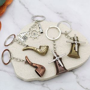 Customizable Cartoon Fashion Brass <b>Chains</b> Metal Alloy With Enamel City <b>Name</b> Logo Personalized Souvenir Gift Key Holder - Product Image 1