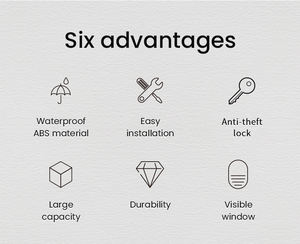 <span class=keywords><strong>Distributeur</strong></span> de <span class=keywords><strong>papier</strong></span> toilette mural en plastique ABS imperméable et durable AOLQ en gros avec serrure antivol - Product Image 2