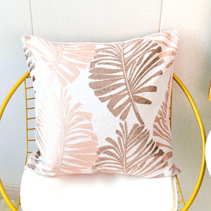 Cadeau <span class=keywords><strong>de</strong></span> haute qualité achat broderie jeter taie d'oreiller canapé feuilles taie d'oreiller tissé à la main brodé housses <span class=keywords><strong>de</strong></span> coussin - Product Image 5