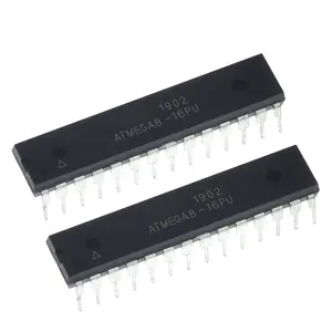 New Original ATMEGA8-16PU New Power Integrated Circuit CPU Electronic Components MOS Decoder MCU Televisions ATMEGA8-16PU