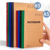 Papeterie scolaire, carnet d'exercices en carton kraft, format A5/B5, reliure parfaite, carnet de composition, surface gaufrée, personnalisable