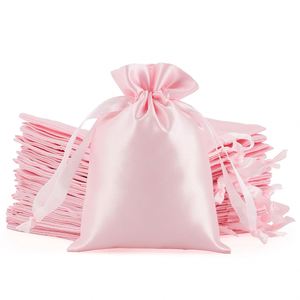Bolsas de Regalo de Satén de Algodón Morado con Cordón para Niños, Aula, Boda, Cumpleaños, Baby Shower, Pascua, Joyería, Recuerdos de Fiesta - Product Image 3