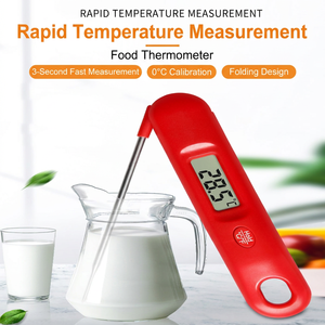 Digital <b>Food</b> Thermometer Folding <b>Probe</b> Instant Read Kitchen Meat BBQ Liquid Temperature Meter - Product Image 3