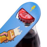 Ouvre-bouteille personnalisé gravé au laser, logo, lame noire, ouvre-bière plat en acier inoxydable, ouvre-bouteille vierge à sublimation
