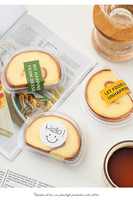 Boîte à gâteaux à emporter jetable de qualité alimentaire pour boulangerie pâtisserie dessert collation biscuit boîte à crème glacée avec couvercle anti-buée en PET