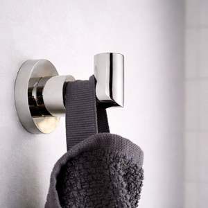 Crochet de salle de bain en acier inoxydable 304 de qualité supérieure - Finition satinée ou polie, support mural pour serviettes et peignoirs - Product Image 1