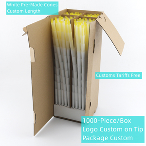 Thin White Rolling Paper Rolled Cones, Logo Custom, Size Personalize, Pre-Made Rolled Cone <b>for</b> Tobacco Herbs Filling Smoking - Product Image 3