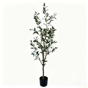   Olivo Artificial Realista |   Planta Artificial Grande en Maceta de Seda Sintética para Decoración de Arcos de Boda y Chimeneas |   Hecho a Medida - Product Image 1