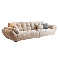 Italienische Technologie Stoff Wolken sofa Ultra weiches modernes minimalist isches faules Sofa für kleine Wohnung Holzrahmen für Wohnzimmer