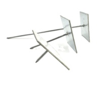 Supports d'isolation autocollants en acier inoxydable pour environnements corrosifs