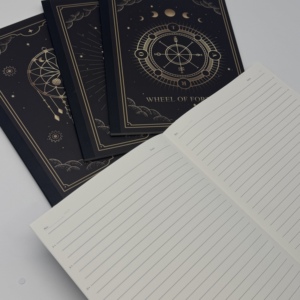 Cuaderno de Encuadernación con Pegamento Mágico B5 Astrology, Cartulina Blanca, Recubrimiento Mate, Rueda de la Fortuna, Cuaderno con Diseño de Cielo Estrellado para Estudiantes - Product Image 4