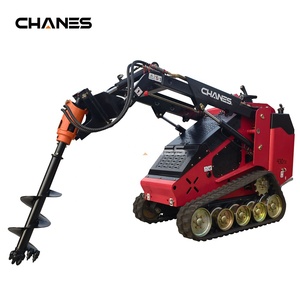 CHANCES Factory Direct <span class=keywords><strong>Mini</strong></span> Skid Steer Loader Post Hole Digger Auger Attachment Motor Direct Drive 1 Jaar Garantie Graafmachine - Product Image 2