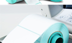 Rollos adhesivos blancos en blanco al por mayor de las etiquetas de papel del código de barras termal - Product Image 4