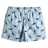 Short de bain pour homme OEM personnalisé, taille mi-haute, style boxer, pour sport, gym et plage, avec fermeture élastique, respirant, séchage rapide, imprimé numériquement