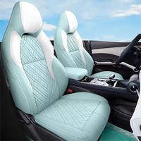Housse de siège de voiture Housses de siège en cuir Couronne Housses de siège de voiture Ajustement personnalisé pour Byd Yuan Plus Atto 3