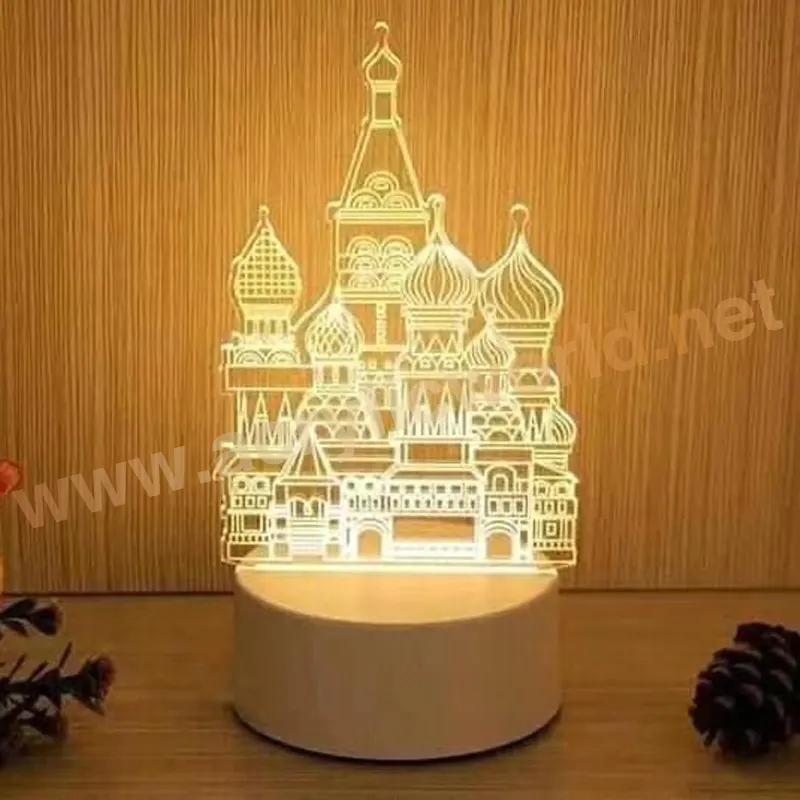 china factory custom cartoon 3D acrylic table lamp base anime led night light table lamp led sign base