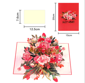 Biglietto di <span class=keywords><strong>auguri</strong></span> 3D Pop-up 3D con fiore personalizzato <span class=keywords><strong>per</strong></span> la festa della mamma - Product Image 1