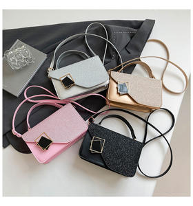 Französische Kleine Quadratische Tasche Handtasche 2026 Frühling Neue Schultertasche für Damen Trendige Modische Glänzende Umhängetasche - Product Image 5