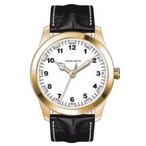 Reloj de Pulsera Mecánico de Negocios para Hombre de Lujo, Caja de Acero Inoxidable, Correa de Cuero, Resistente al Agua, Casual, con Manecillas - Product Image 2