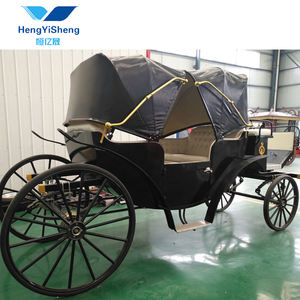 Carruaje económico práctico estilo inglés Victoria Carriage Canopy Fairytale Horse Carriage para transporte especial - Product Image 6
