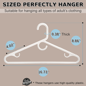 Сверхпрочные белые пластиковые вешалки для одежды оптом Нескользящие пластиковые вешалки для шкафа - Product Image 2