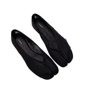 Ballerines en maille à bout ouvert pour femme, respirantes, à enfiler, avec boucle, couleur unie, semelle extérieure en EVA, doublure textile - Product Image 5