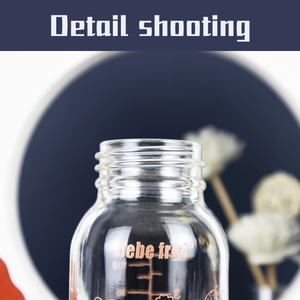 <span class=keywords><strong>Biberon</strong></span> en verre personnalisé sans BPA pour bébé, standard <span class=keywords><strong>anti</strong></span> coliques, avec poignée amovible, <span class=keywords><strong>biberon</strong></span> pour nouveau-né enfant en bas âge - Product Image 3