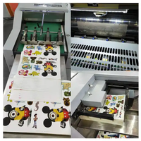 Machine de découpe rotative automatique pour étiquettes vierges, autocollants, cartes, papier et carton, avec fonctions de découpe à mi-chair et de rainurage