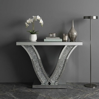 Consoles de Salon Haut de Gamme Effet Diamant Éclatant, Meilleure Vente Luxe